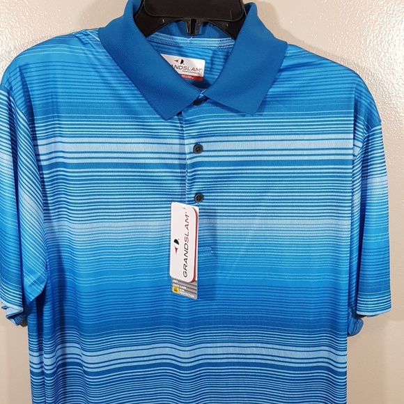 Grand Slam Other - NWT MEN BLUE MEDIUM GRANDSLAM SHORT SLEEVE (218)